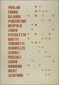 Il Manifesto di Alighiero Boetti (1967)  Credits: Centre Pompidou